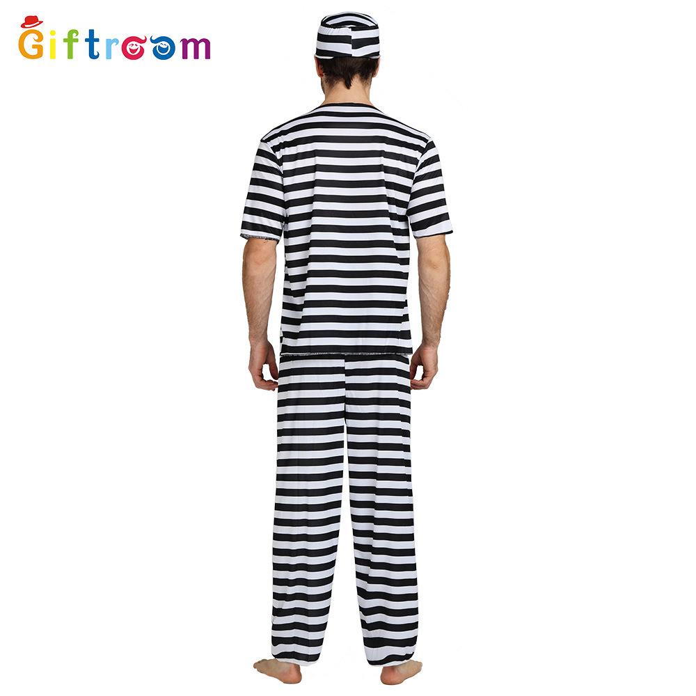 Highquality Prisoner Unisex Costume For Couples Designed For Celebrations Halloween