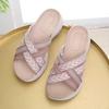 Slippers Women's 2026 Summer New Product Sandals Womens Lightweight Sporty Comfortable Elastic Oversized 42 Thick Soled Slippers