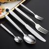 Stainless Steel Silver Dinner Dinnerware Knife Fruit Fork Spoon Cutlery Kitchen Wear Resistant Tableware Silverware