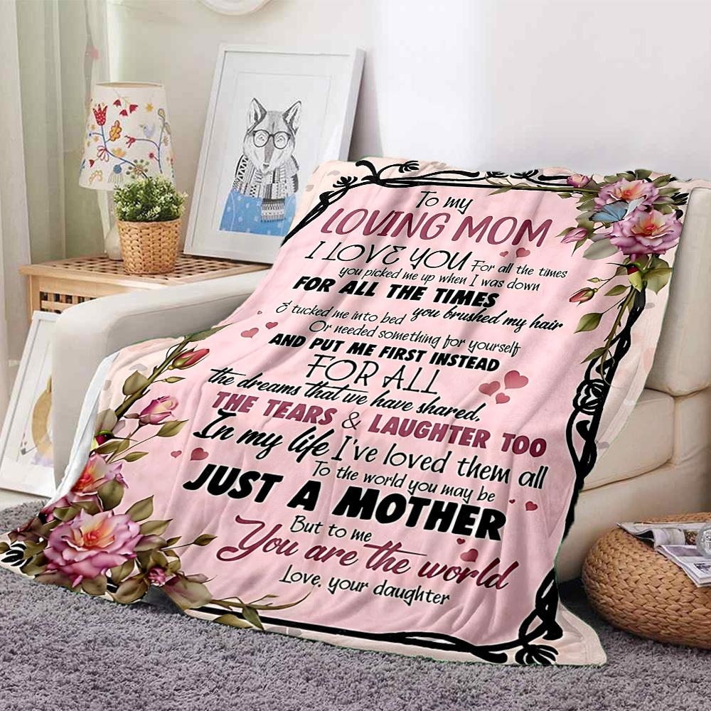 1pc Mother's Day Gift Blanket - Perfect Gift for Birthdays, Christmas & Halloween- Soft, Warm & Versatile yy250909158