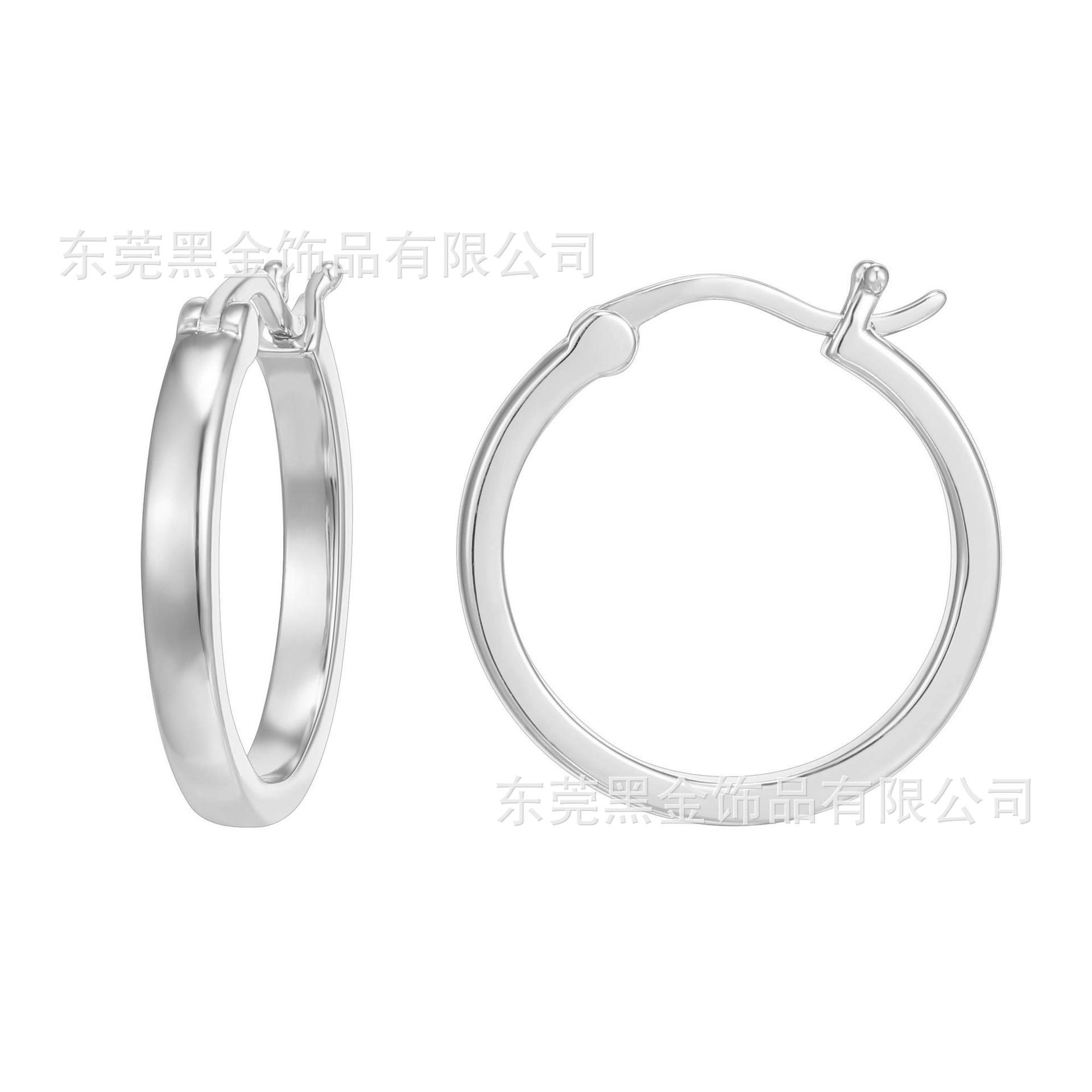 

Новые широкие блестящие серьги из нержавеющей стали, простое кольцо, индивидуальный дизайн, элегантный темперамент, универсальные женские серьги 20mm