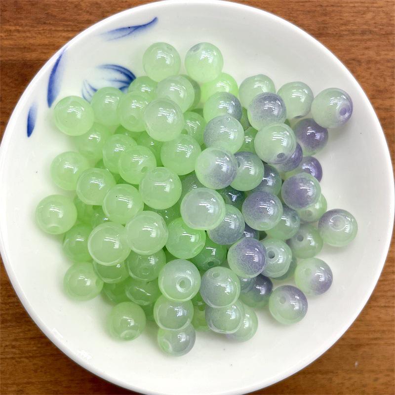 UV-farbveränderliche Lampwork-Perlen für DIY-Armbänder und Schmuckzubehör