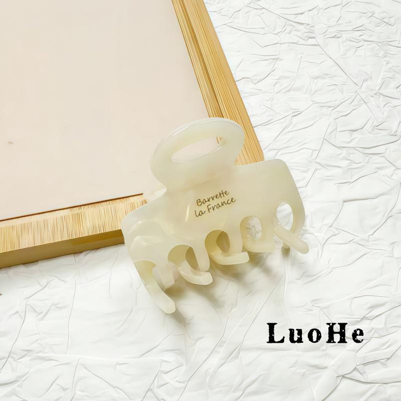 Luohe Jewelry French High Ponytail Hair Clip Korean Acetate Medium Shark Claw
