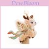 Cute Deer Cat Plush Toys With Wing And Embroidery Design For Kids