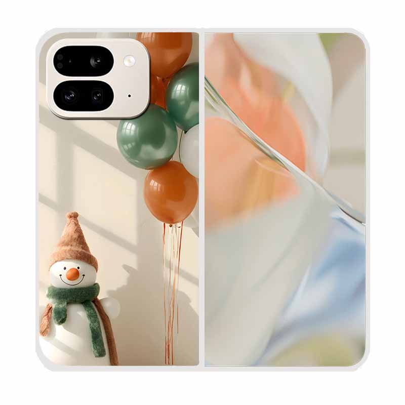 For Google Pixel 9 Pro Fold Case Pixel Fold Christmas Cute Clear Hard Plastic PC Phone Back Cover For Google Pixel9 Pro Fold 5G