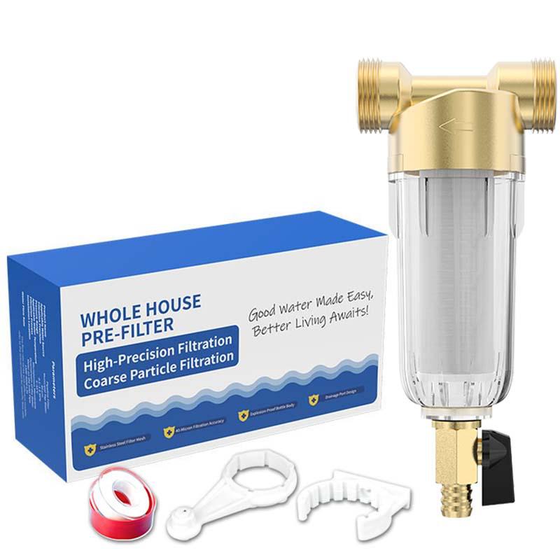 Universal Pre-filter Water Purifier with Central Backwash for Household Use