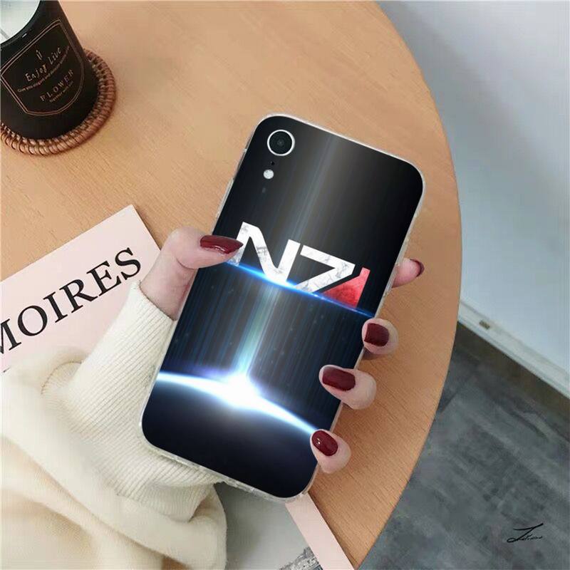 N7 Mass Effect Phone Case for iPhone 8 7 6 6S Plus X SE 2020 XR XS 14 11 12 13 Mini Pro Max Mobile Case