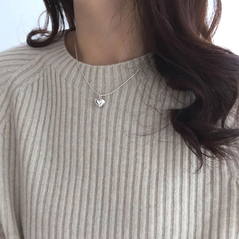 Hjärthänge Halsband Flickhjärta Hängen Halsband Kärlekshänge Halsband Kärlekshalsband Titanstål Material Smycken