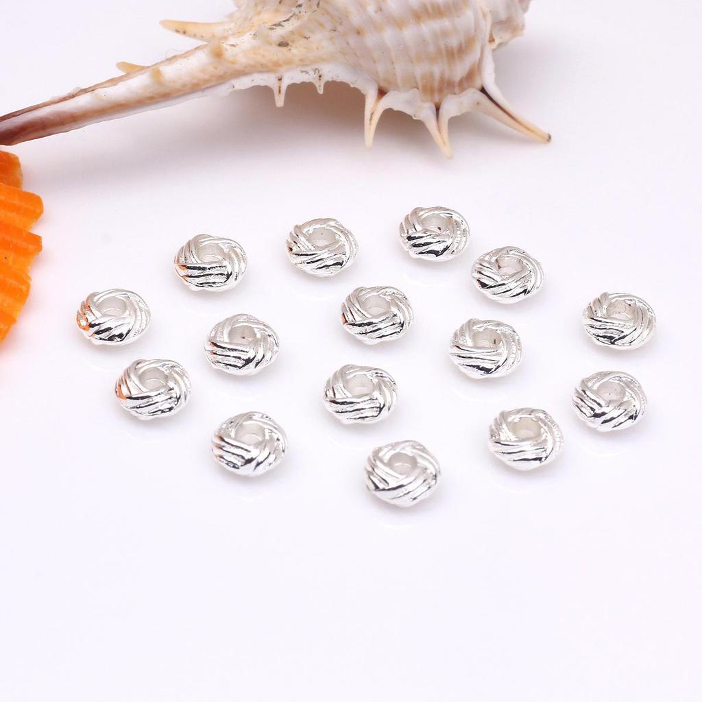 14k Gold Filled Verdrehte Perlen für DIY Schmuck Halskette & Armband Abstandshalter