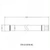 Long Distance Outdoor Antenna 150mm 5 DBI Gain Stainless Steel Waterproof with Type N Male Connector 700 2700 MHz