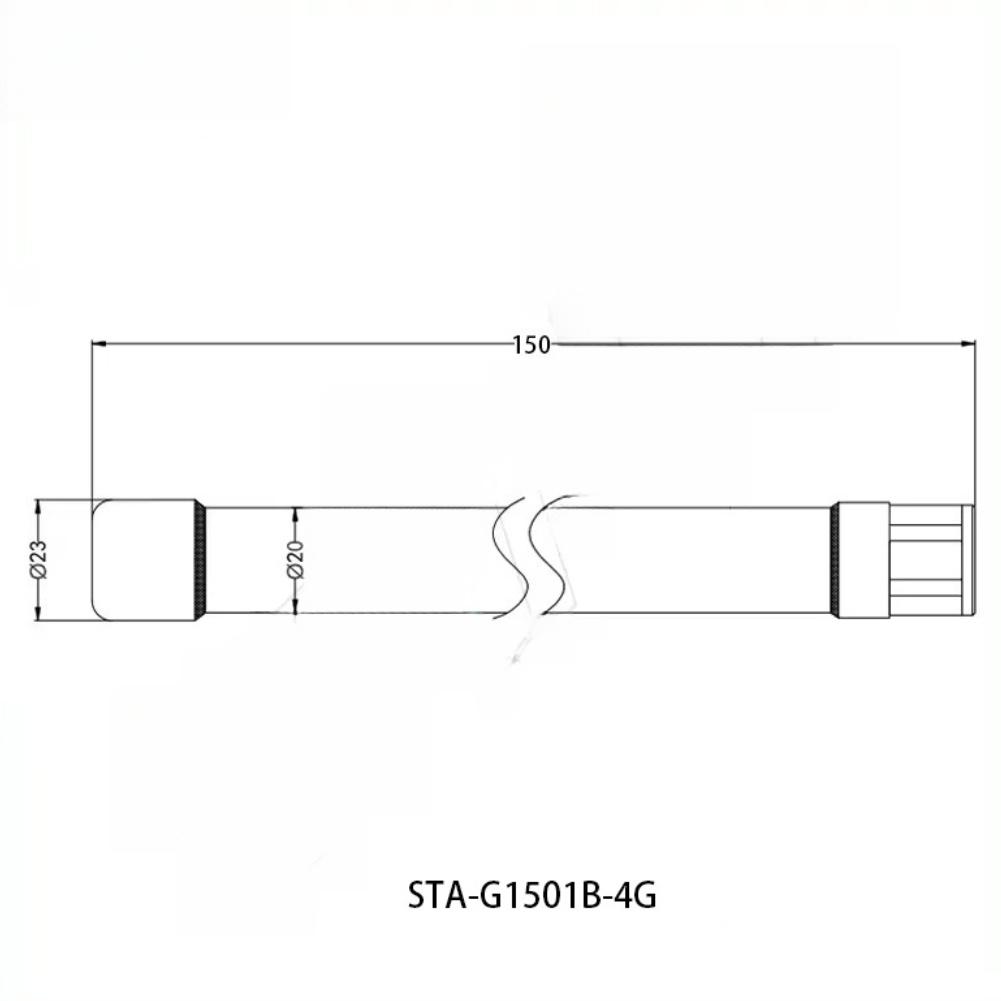 Long Distance Outdoor Antenna 150mm 5 DBI Gain Stainless Steel Waterproof with Type N Male Connector 700 2700 MHz
