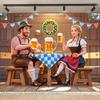 Baner tła Monachijskiego Oktoberfest, Dekoracja imprezowa w stylu bawarskim, Nadaje się do pomieszczeń i ogrodów