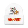 Jerry And Tom Cartoon Print Knitted Hat Hip Hop Cap Outdoor Fashion Gift Unisex