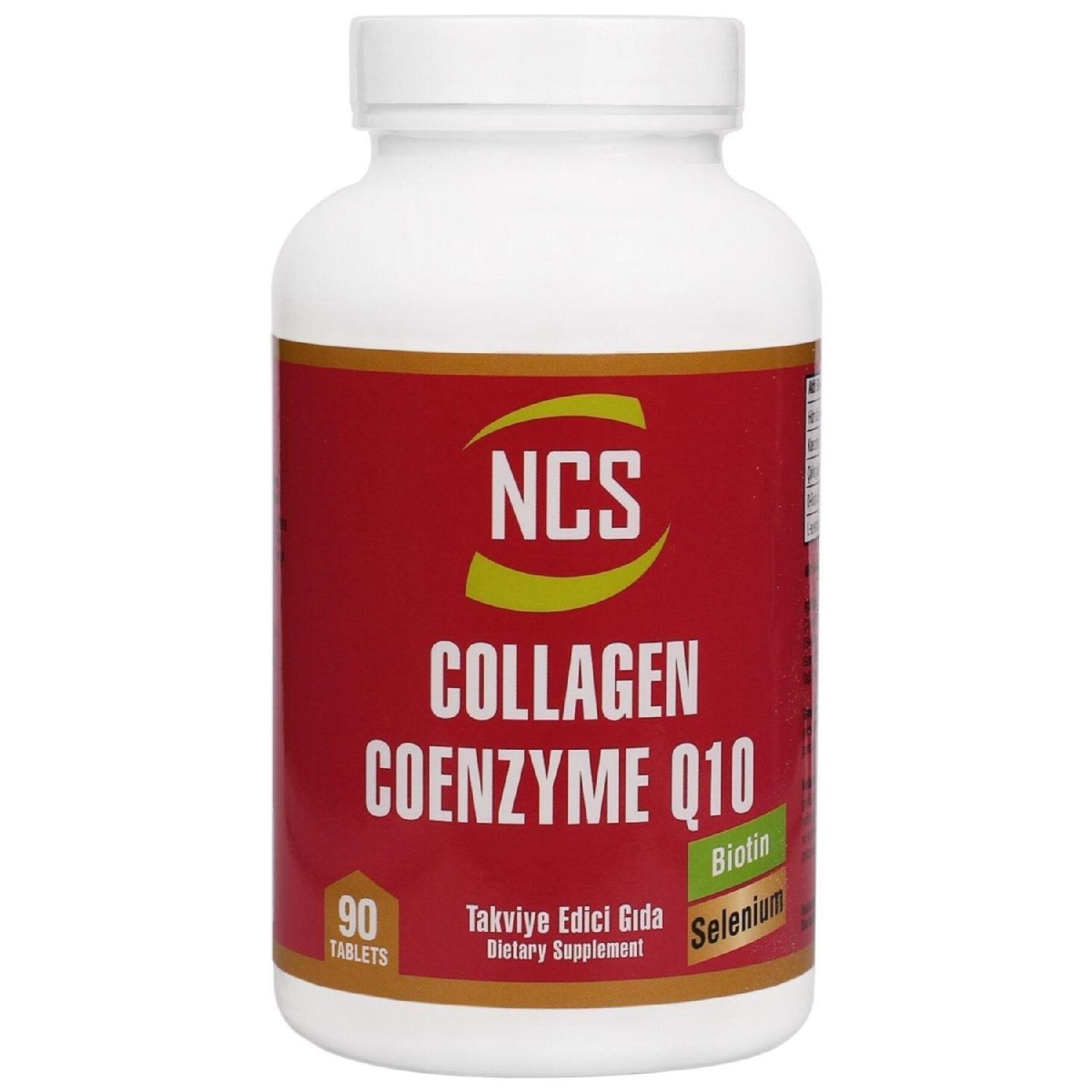 

Hydrolyized Collagen Coenzyme 90 Tablets Q10 Biotin Zinc Selenium