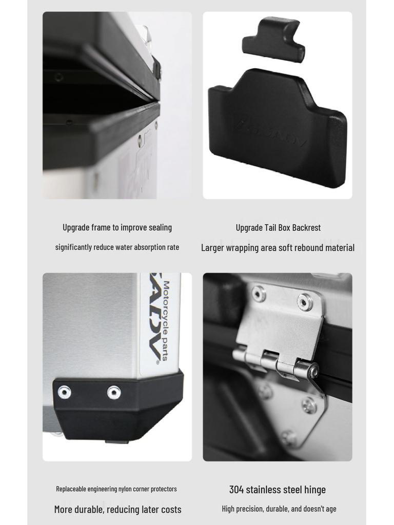 GSADV Aluminum Tail Box for CFMOTO ZEEHO AE8 Electric Scooter Pedal Modification