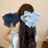 Korean Style Polka Dot Bow Shark Hair Clip - Elegant & Versatile