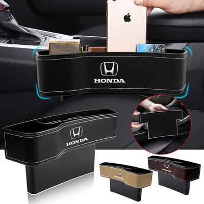 2Pcs Car Seat Organizer Seat Crevice Storage Box Multifunction Goods for Civic Accord CRV HRV Fit Jazz City Odyssey Jade Vezel
