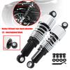 267mm Motorrad Einstellbare Stoßdämpfer Aluminium Schwarz Chrom Hinterradaufhängung Für Touring Road King Electra Glide