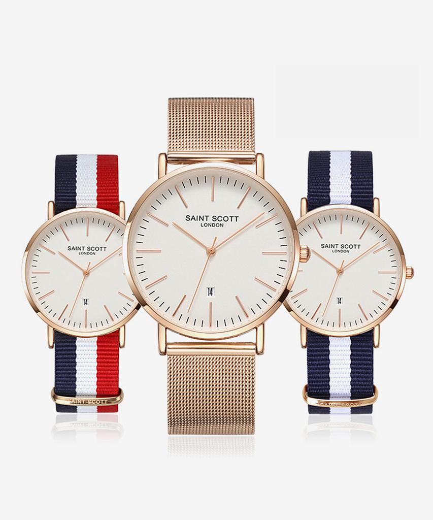 Seinteuseukoteuleondeon Juventus Date Mesh Watch + Choose 1 Of 2 Nato Bands / St5113M-Rsr