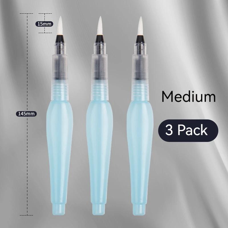 3/18pcs Refillable Water Color Brush Pen Set Artist Grade Watercolor Paint Brushes for DIY Art Calligraphy Painting & Lettering