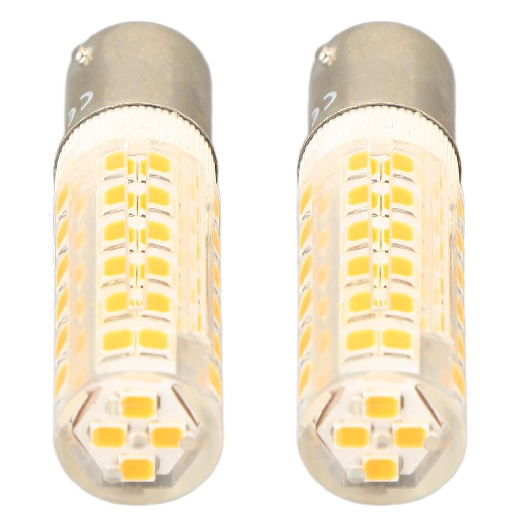 2 stücke BA15D Led-lampen Dimmbar 6W Doppel Kontaktieren DC Bajonett Basis 540LM 76 LED Warmes Licht 60W Halogen