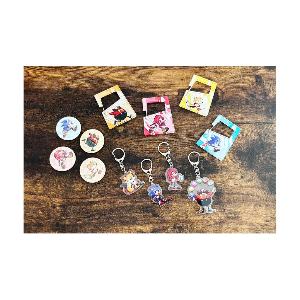 Small Planet Sonic The Hedgehog Acrylic Key Chain Tales Standing