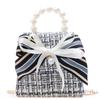 Adorable Children's Bowknot Crossbody Bag Fashionable Floral Design For Girls