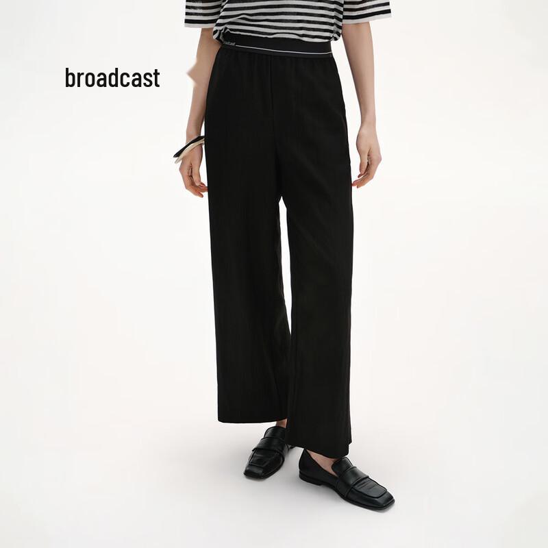 Broadcast Women's BDS2KD2091 Thin Draped Straight-Leg Pants