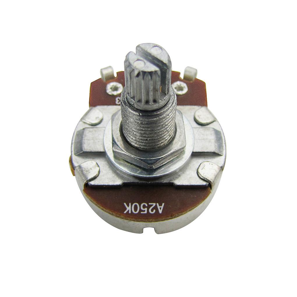 

FLEOR 8pcs Long Split Shaft 18mm Guitar Potentiometers Pots 500K /250K Guitar Parts