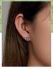 Avle S925 Sterling Silver Dragonfly Earrings with Pink Zircon and Exquisite Hollow Design, SCE1414