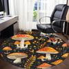 1pc Mushroom Pattern Chair Carpet for Office, Non Slip, Soft and Durable Office Rug