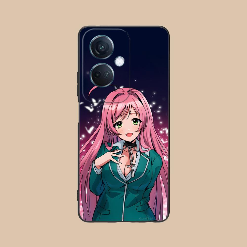 

Rosario Vampire Moka Akashiya Phone Case for OPPO Reno 14 13 12 11 10 9 8 7 6 5 F T Pro 5G Colorful Printing Cover Cover Luxury OPPO Reno5 5G