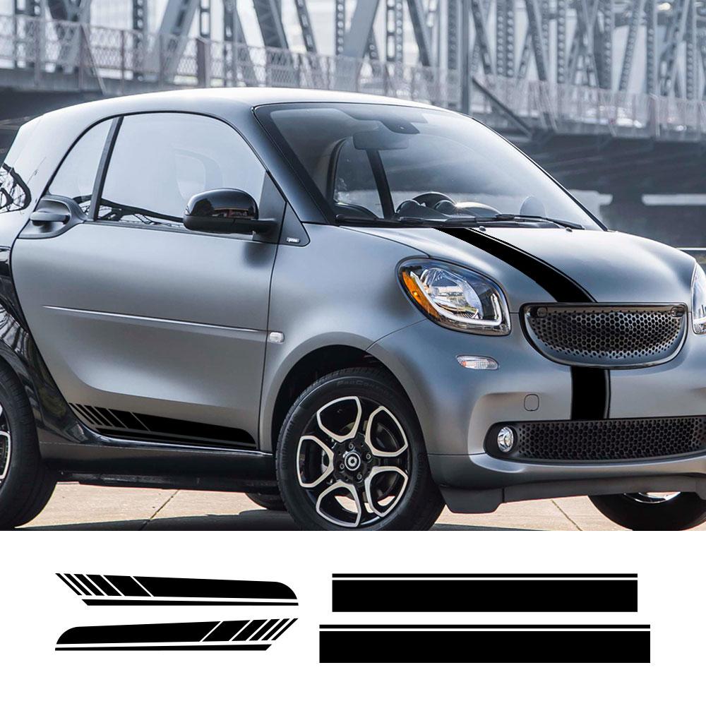 Autoaufkleber für Mercedes Benz Smart Forease Fortwo Fourjoy Forspeed Grafiken Streifen Stil Vinyl-Aufkleber Auto-Tuning-Zubehör