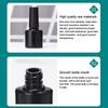 Nail Gel Bottle Empty Nail Polish Bottles Black Refillable Bottles With Brush For Travel Portable Cosmetic Containers 6/7/8/10Ml