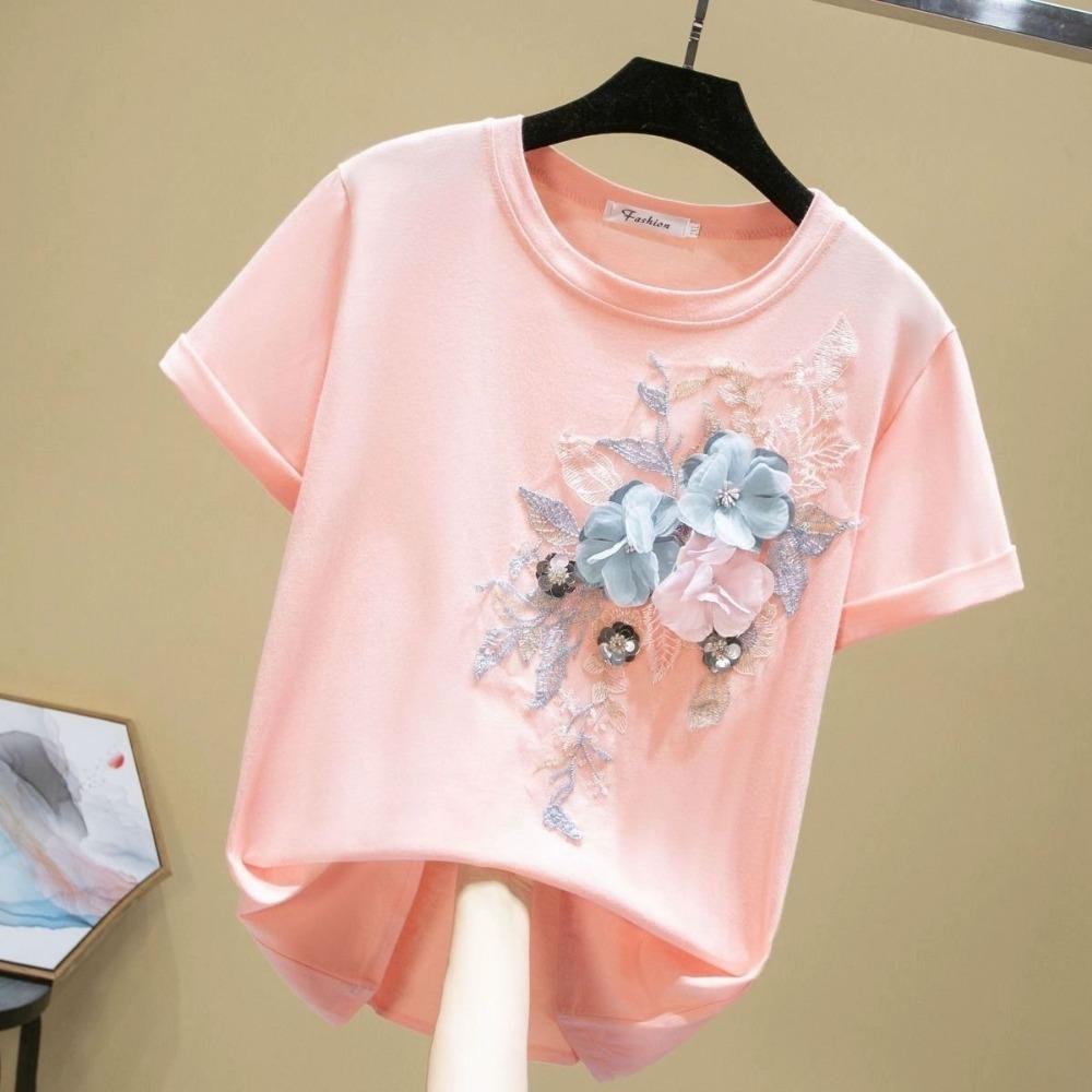 Summer Women T Shirts Short Sleeve Basic Shirts Korean Style WOmen Tops Tees