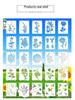 Four Seasons Floral Stencil Set for Kids' DIY Drawing and Journaling