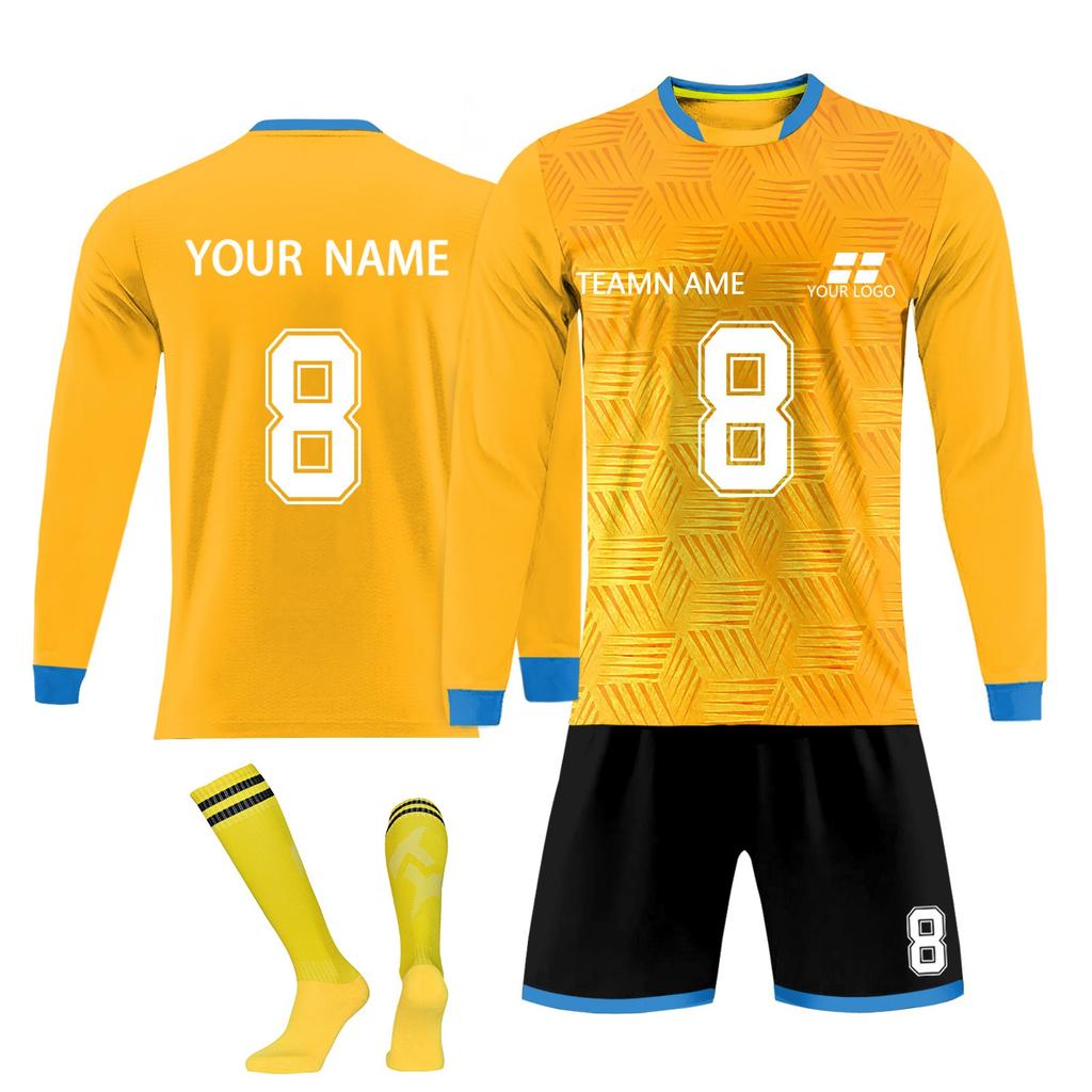 Personalised Shirts Kit Mens Girls With Name Number Custom Football Jerseys For Boys Training Suit