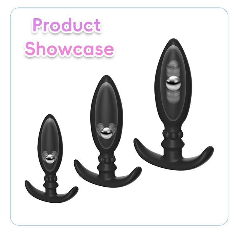 Silicone Rolling Bead Anal Plug Wearable Butt Plugs Stimulation Anus Masturbator G-Spot Massage Bdsm Sex Toy for Man Women
