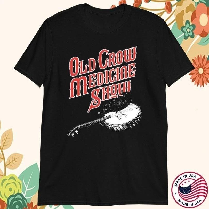 

Old Crow Medicine Show Band Heavy Cotton Black T Shirt FN1623 Unisex T-Shirt L