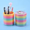 Rainbow Magnic Spring For Children, Plastic Coil, Educational Toys, Playing In House, Indoor And Outdoor, Party Favors Gifts