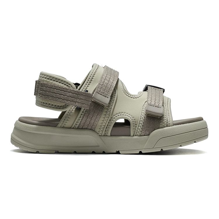 Li Ning Comfortable Shock-Absorbing Childrens Sandals Kids Footwear Mica Gray-Brown YKUS034-3
