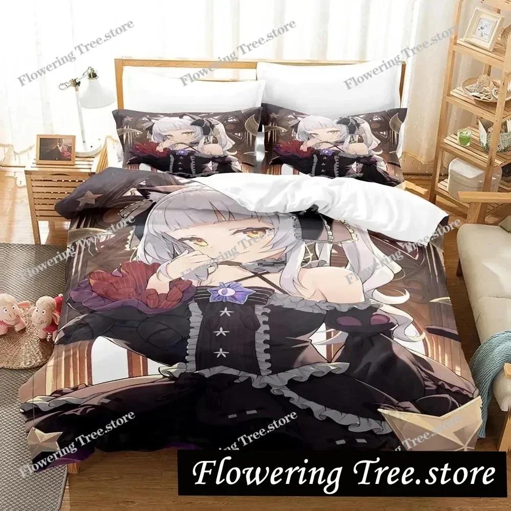 3D Print Anime Murasaki Shion Bedding Set Duvet Cover Bed Set Quilt Cover Pillowcase Comforter king Queen Size Boys Adult029963