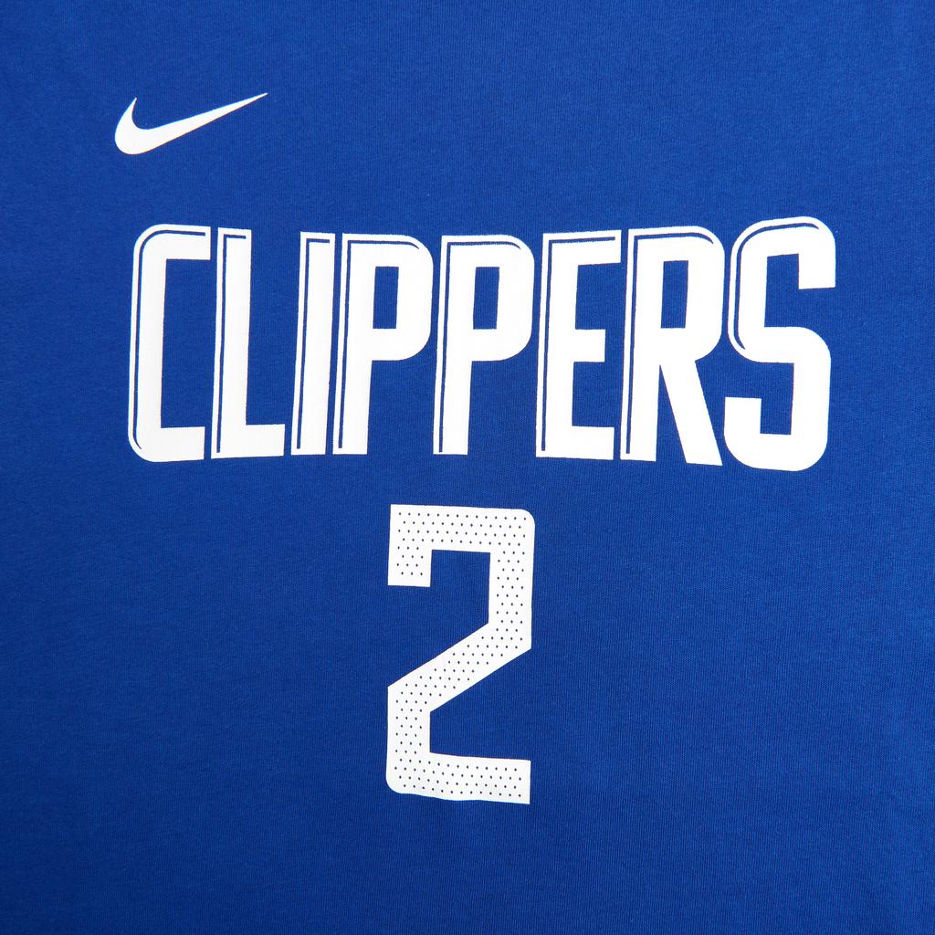 Nike NBA Collaboration Clippers Dri-Fit T-Shirt SS25 Round Neck Quick-Dry Fashion Soft Versatile Short Sleeve Kids Tops Navy-Blue 3Z2B711F1-CLIKL
