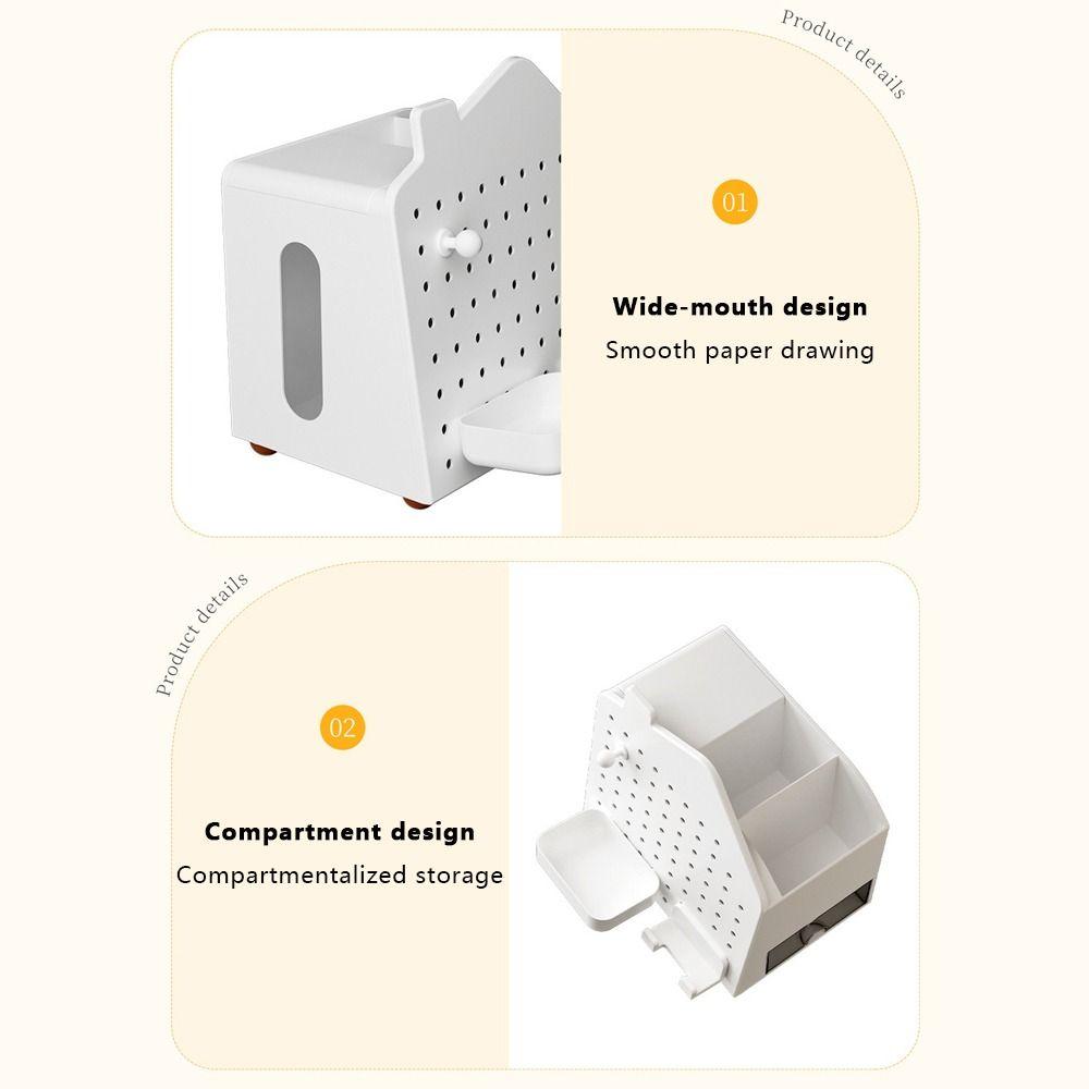 Household Desktop Organizer Perforated Board Storage Stationery Organizer  Tabletop Display