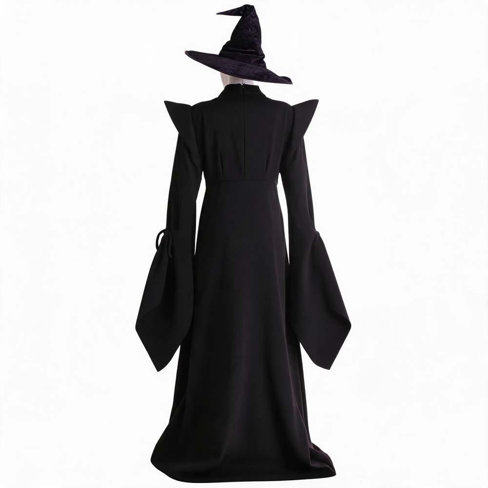Minerva McGonagall Cosplay Costume Witch Robe Halloween Role Play Magic Stage Outfit