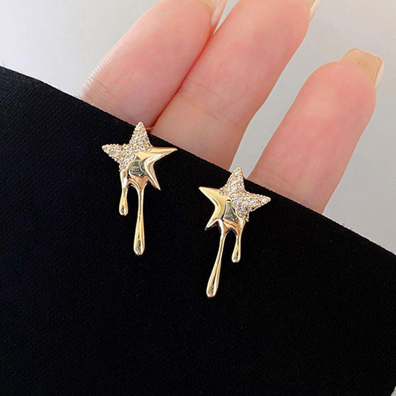 Trendy 2023 Sterling Silver Cartilage Stud Earrings for Women - Niche Design, High-End Feel, Ear Care Accessories