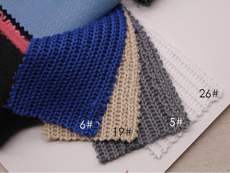 370g Double-Sided Ribbed Knit Fabric Dress for Home Wear