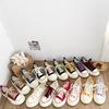 Dikke Bodem Canvas Schoenen Dames Ronde Neus Platte Veters Dubbele Band Veelzijdig Dunne Zool Board Schoenen Ademend Laag Uitgesneden Casual