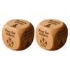 Christian Prayer Dice Handmade Wooden 6-Sided Decision Dice with Faith Engravings Religious Inspirational Dice