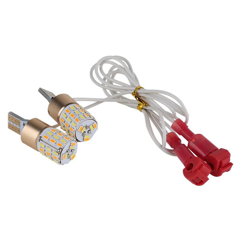 

1 шт. новый мотоцикл велосипед T10 светодиодный W5w двухцветный боковой свет Drl поворотники лампы белый и янтарный